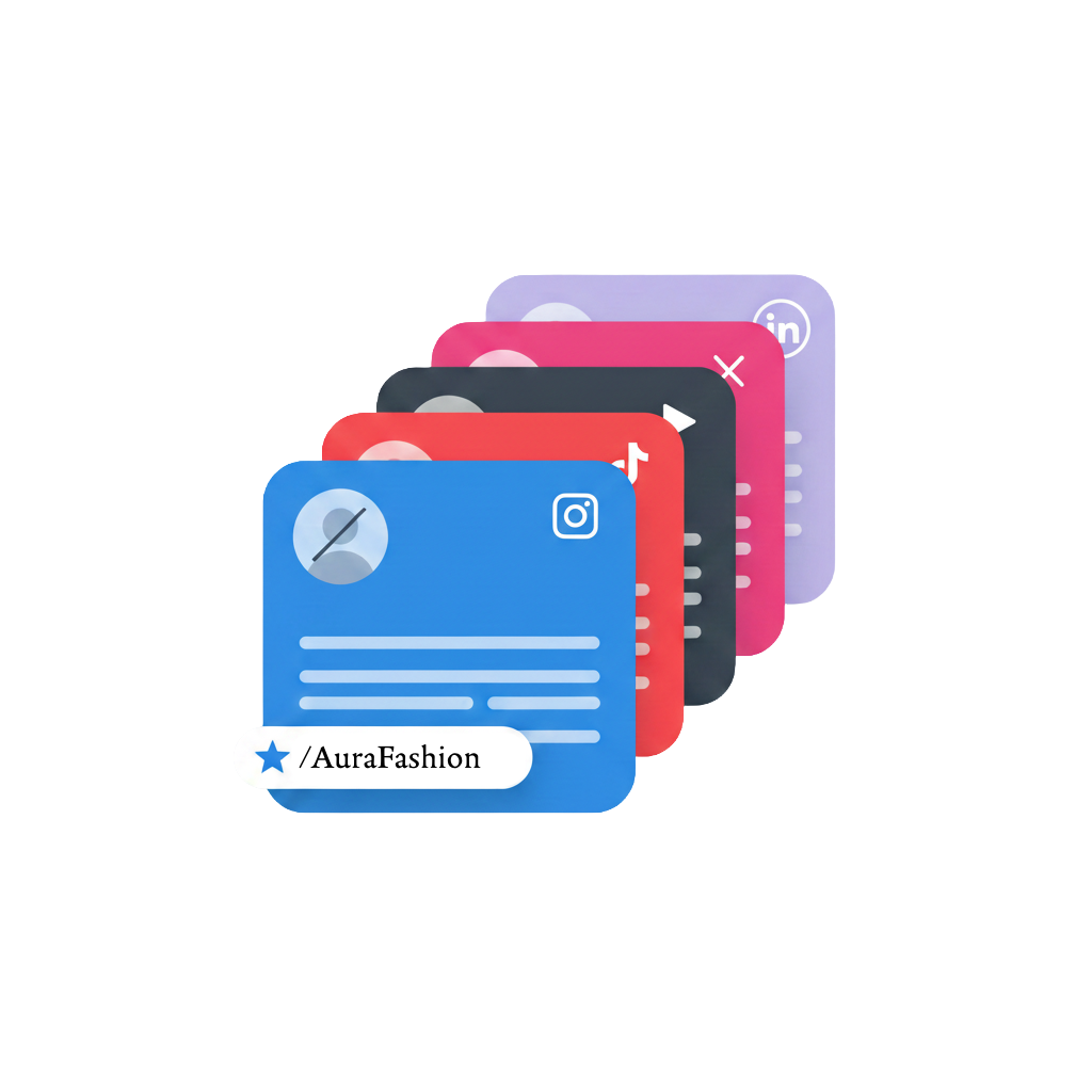 Social Media Cards Mockup